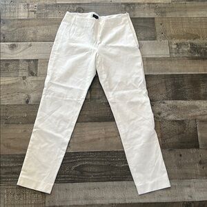 Theory‎ White Straight Leg Pants